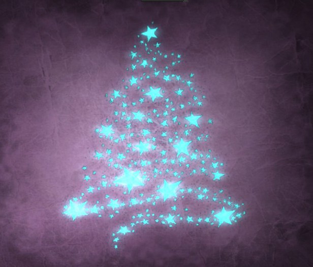 christmas tree - shining stars