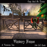 *(FFC)* Wintery Fence   BOXED A