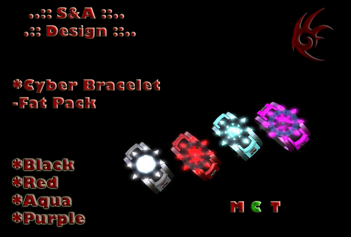 ..:: S&A ::.. Cyber Bracelet - Fat Pack (Resizable)