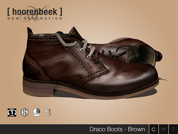 Leather Boots - Draco - Brown