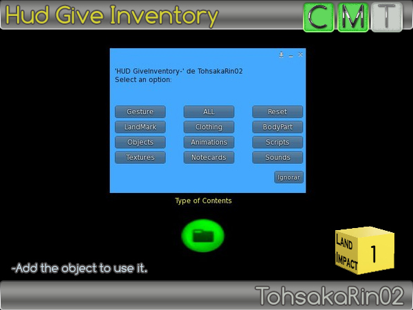 HUD Give Inventory 
