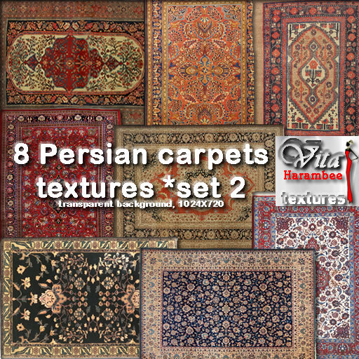 8 Persian carpets FP set2