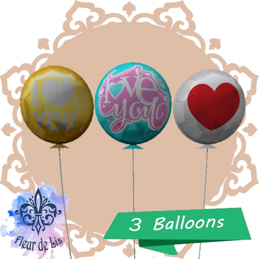 Fleur de Lis  Baloon i love u