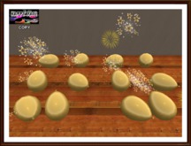 New Year - Golden Balloons on Floor