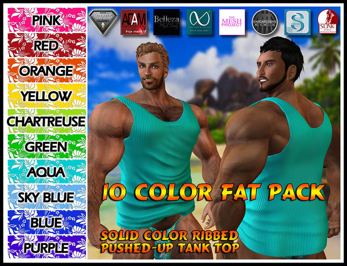 * Mikolishous Designs * AB PU-Tank-Ribb'd Fatpack-BOX