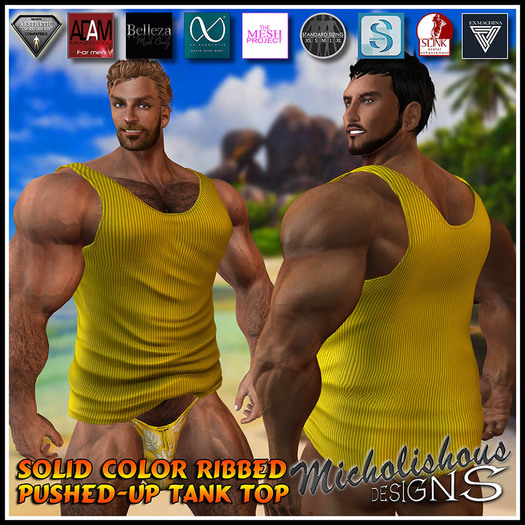 * Mikolishous Designs * AB PU-Tank-Ribb'd Yellow
