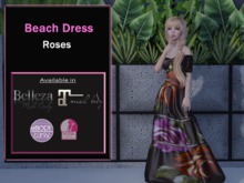 Beach Dress Roses