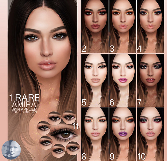 02 GENUS Skin Applier /AMIRA - BROWNIE/ MakeUp 5