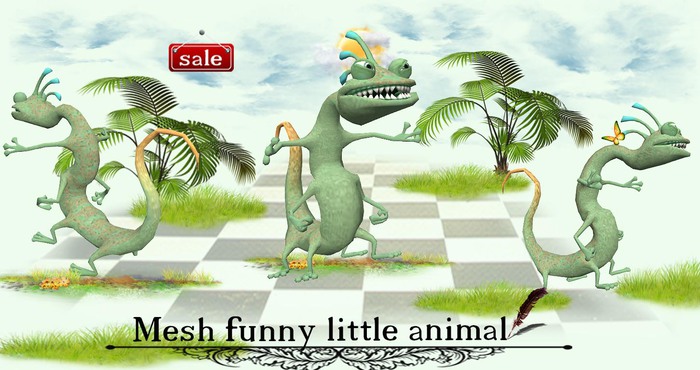 Mesh funny little animal GREEN