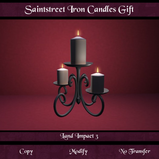 Saintstreet Iron Candles GIFT (Wear me/Unpack)