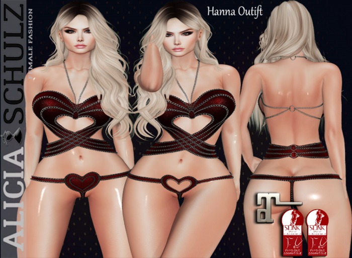 [Alicia Schulz] Hanna Lingerie Red