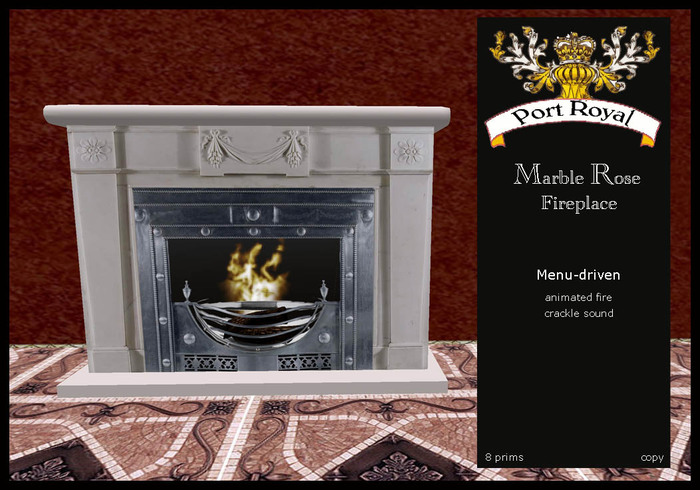 "Port Royal" Marble Fireplace