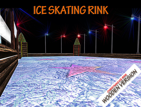 Second Life Marketplace - ICE SKATING RINK - WOODEN VERSION - BOX