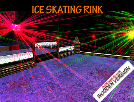 Second Life Marketplace - ICE SKATING RINK - WOODEN VERSION - BOX