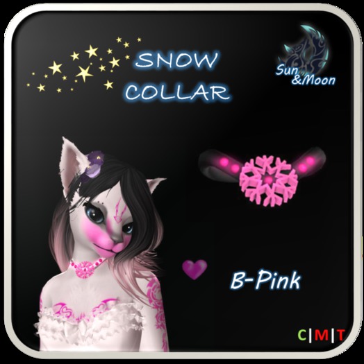 [S&M] Snow Collar - Pink B