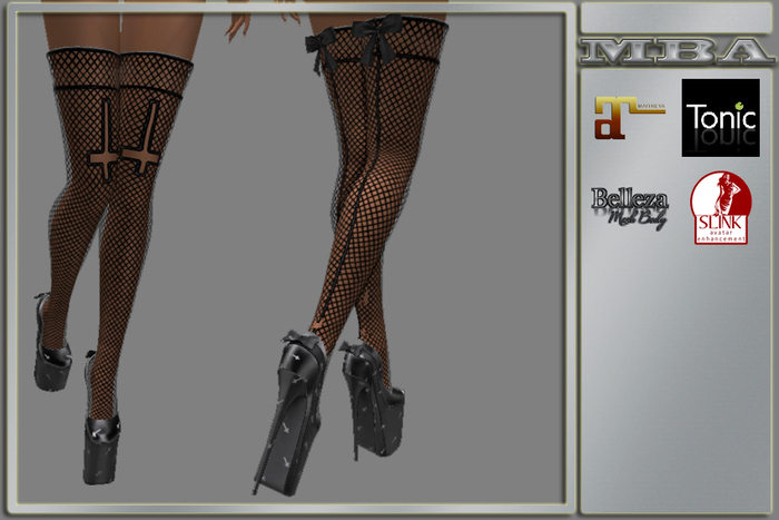 *MBA* Goth Stockings And Heels