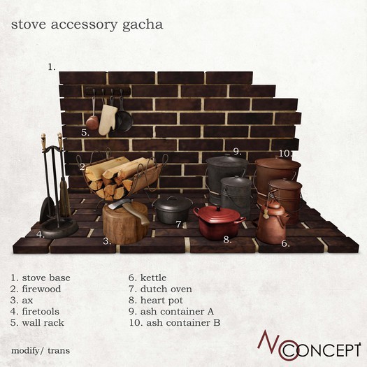 [NO CONCEPT](stove accessory gacha)9.ash container A