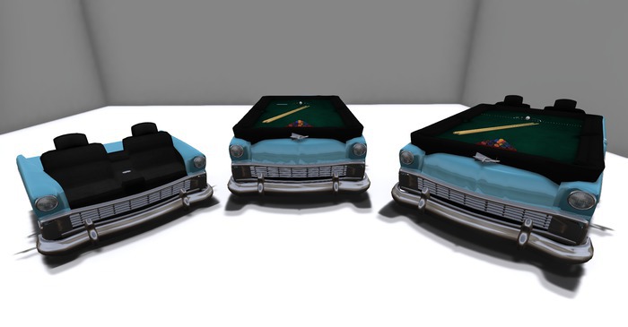 Raccoon Racing Pool Table No Seats