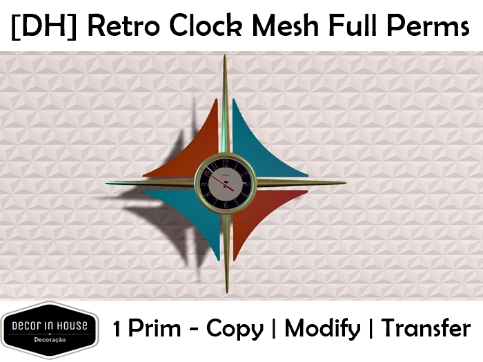[DH] Retro Clock Mesh Full Perms 