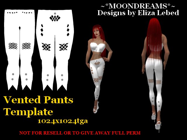 Vented Pants Template
