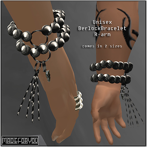 Berlock-Unisex-MetalPearl-Bracelet-R/MadeForYou