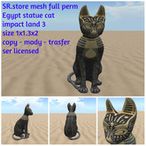 SR.store mesh full perm Egypt statue cat