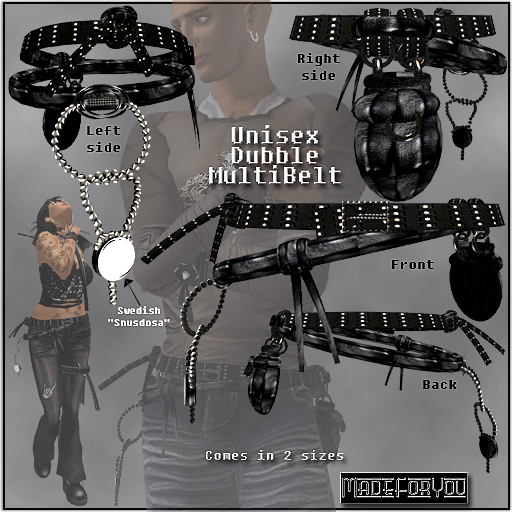 !!DubbleMultiBelt-Unisex/MadeForYou