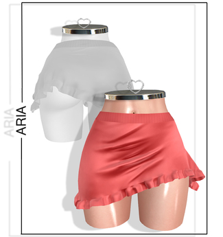 Second Life Marketplace - ARIA // Coral Oops Skirt Maitreya / Slink / Freya
