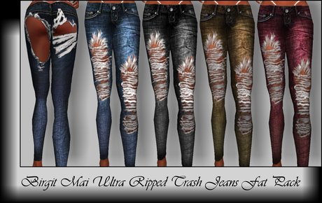 Birgit Mai Ultra Ripped Trash Jeans Fat 