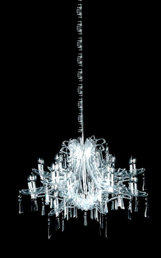 Chandelier Glass & Light by Rita Munro