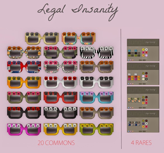 Legal Insanity - Clelia sunglasses HUD 03 RARE