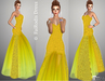 Fairodis spring sunrise fitted mesh dress maitreya poster