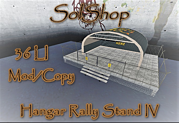 SolShop- RallyStand IV Hangar