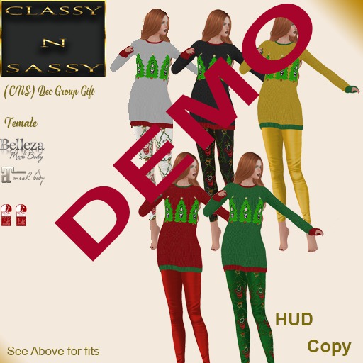 (CNS) DEMO Christmas Sweater & Leggings
