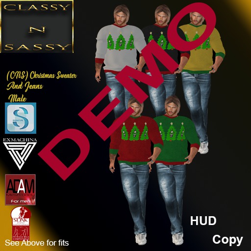 DEMO Christmas sweater Male