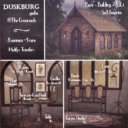 Raindale ~ Duskburgh table