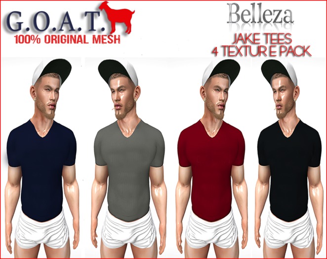 G.O.A.T. BELLEZA JAKE TEE 4TEXTURE DEMO