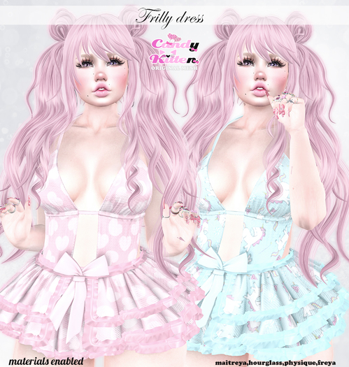 *CK* Frilly dress FATPACK