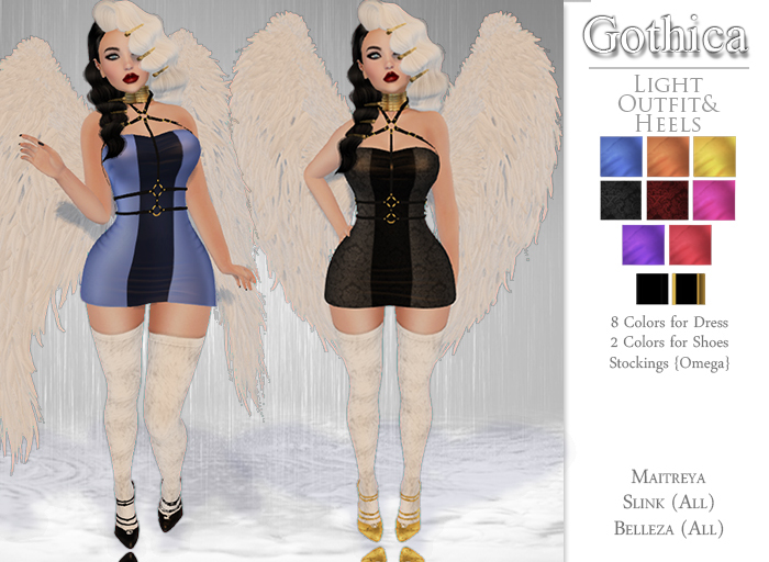 {Gothica} Light Outfit & Heels DEMOS