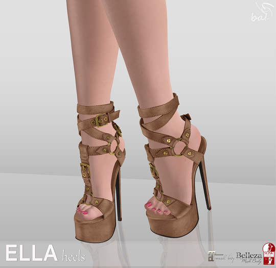 ★ ELLA Leather Sandals HUD Controlled★