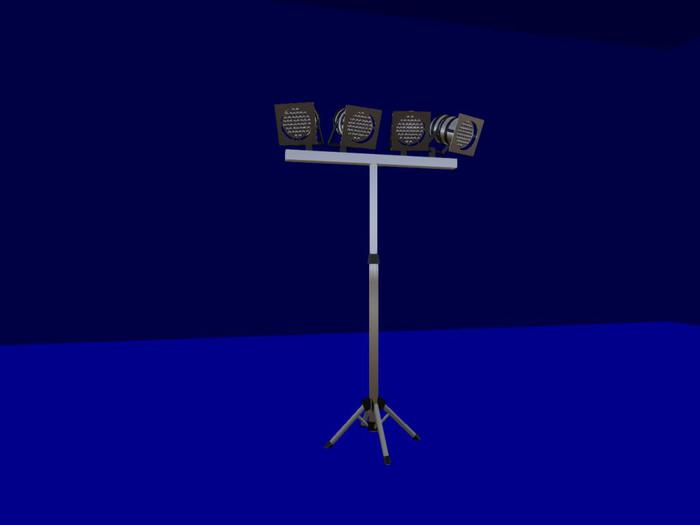 Scheinwerfer mit Standfuss-mesh