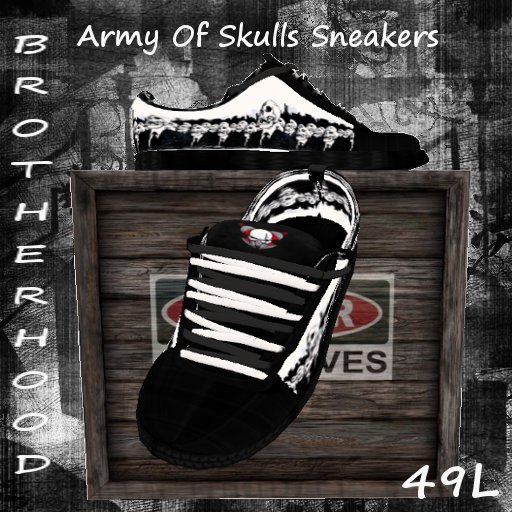 ~~BH~~Army of Skulls Sneakers