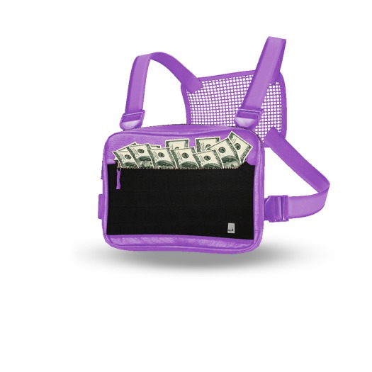 Blupr/nt - "Flex"  VestBag (Purp) (Wear Me)