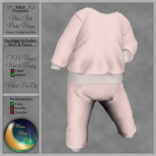 !:*:. M&B .:*:.! Alex Pink Stripes 