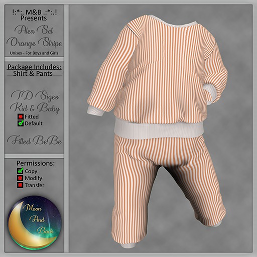 !:*:. M&B .:*:.! Alex Orange Stripes Delivery Request HUD