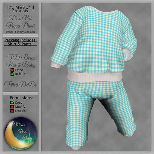 !:*:. M&B .:*:.! Alex Aqua Plaid Delivery Request HUD