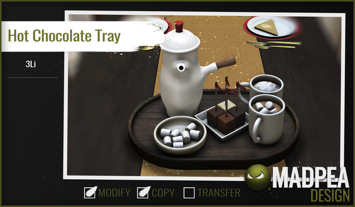 MadPea Hot Chocolate Tray (add me!)