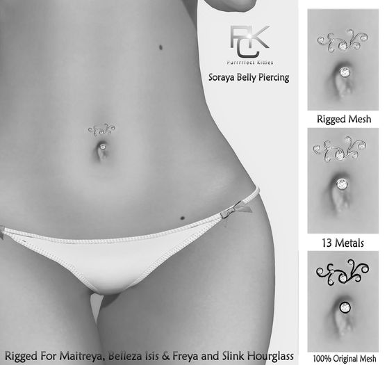 *PKC* Soraya Belly Button Piercing  DEMO