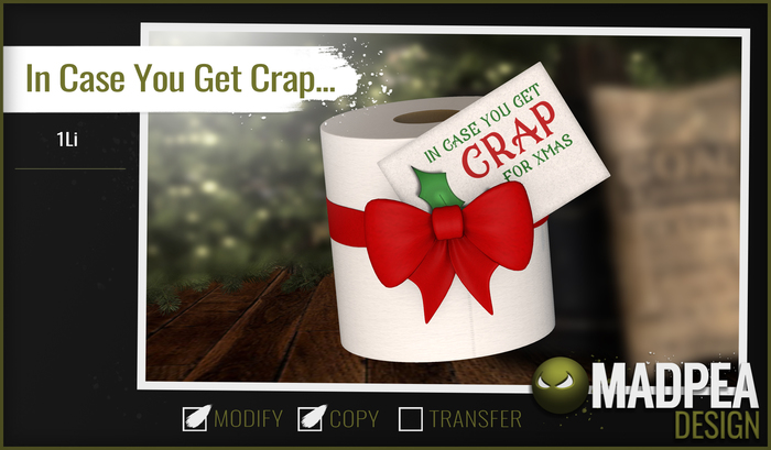 MadPea In Case You Get Crap... (add me!)