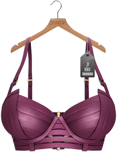 JF Design "Shea" [Maitreya/Belleza] Top-Dark Mauve